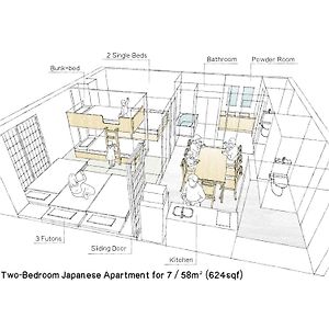 Superior Two-Bedroom Japanese Apartment 7